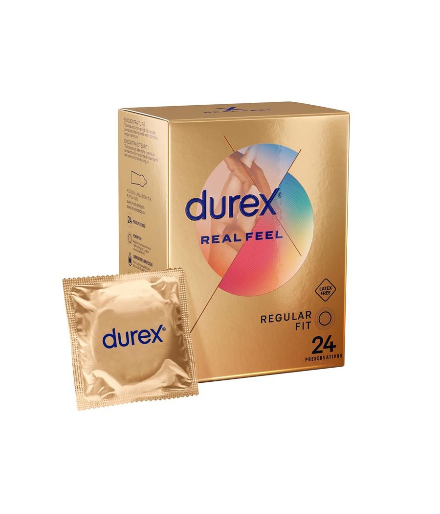 TengoQueProbarlo Preservativos Real Feel 24ud DUREX  Anticonceptivos y Preservativos Especiales