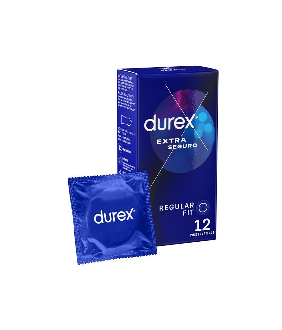 TengoQueProbarlo Preservativos Extra Seguro 12 ud DUREX  Anticonceptivos y Preservativos Especiales
