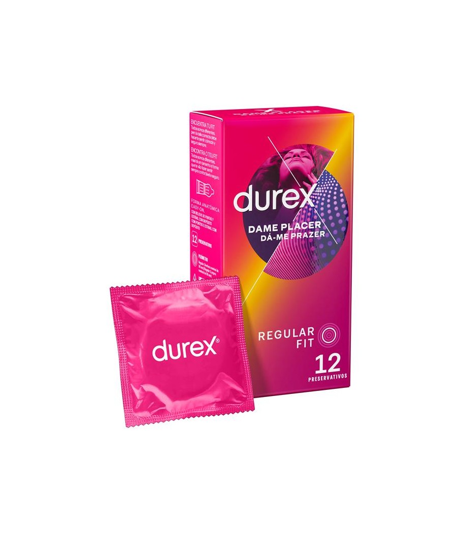 TengoQueProbarlo Preservativos Dame Placer 12 Unidades DUREX  Anticonceptivos y Preservativos Retardantes
