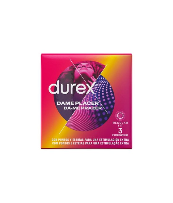 TengoQueProbarlo Durex Dame Placer 3 Unidades DUREX  Anticonceptivos y Preservativos Especiales