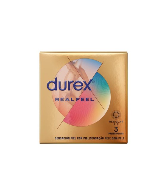 TengoQueProbarlo Preservativos Real Feel 3ud DUREX  Anticonceptivos y Preservativos Especiales