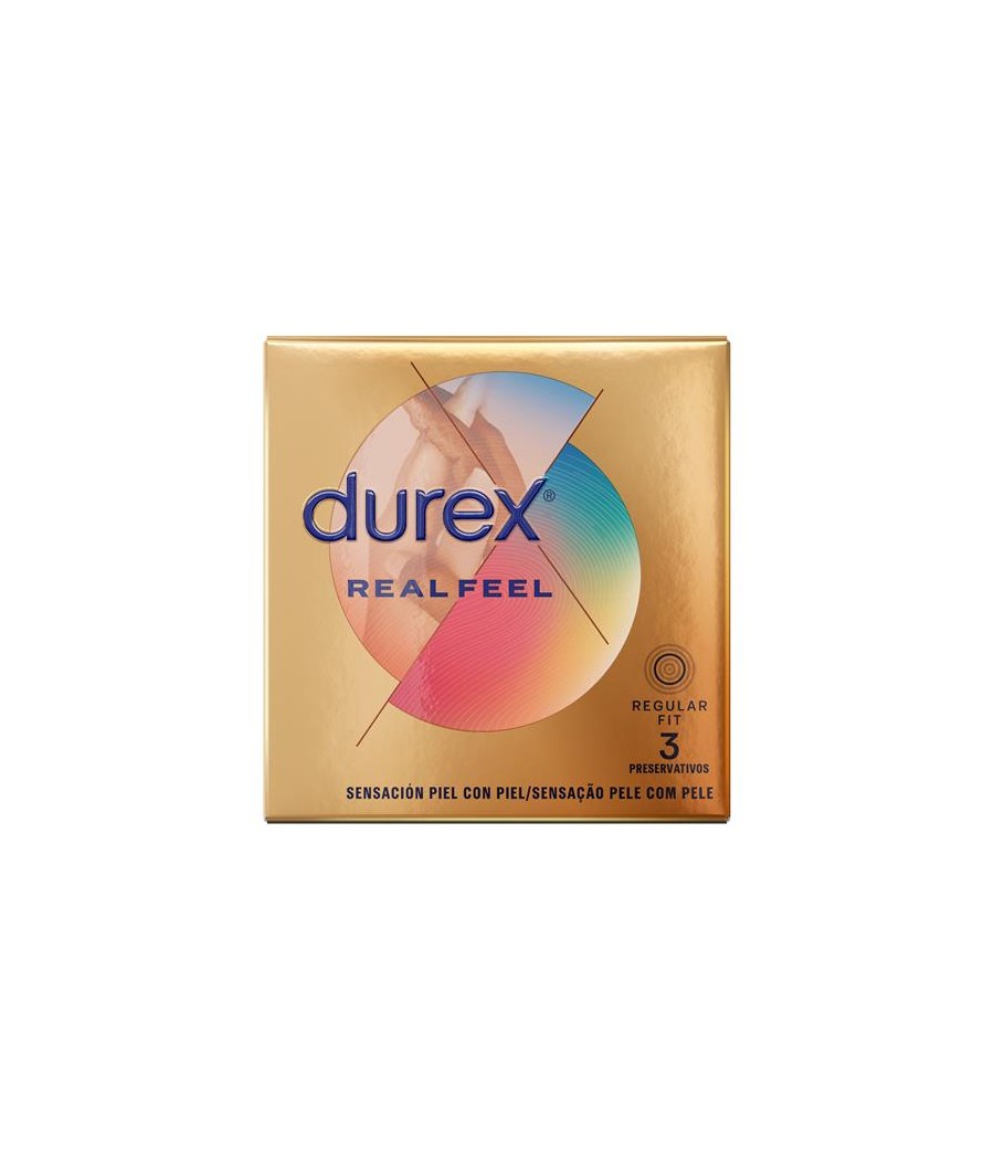 TengoQueProbarlo Preservativos Real Feel 3ud DUREX  Anticonceptivos y Preservativos Especiales