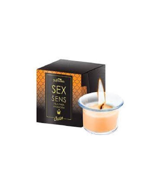 TengoQueProbarlo Vela para Masaje Perfumada Champagne HOT FLOWERS  Potenciador Sexual Unisex