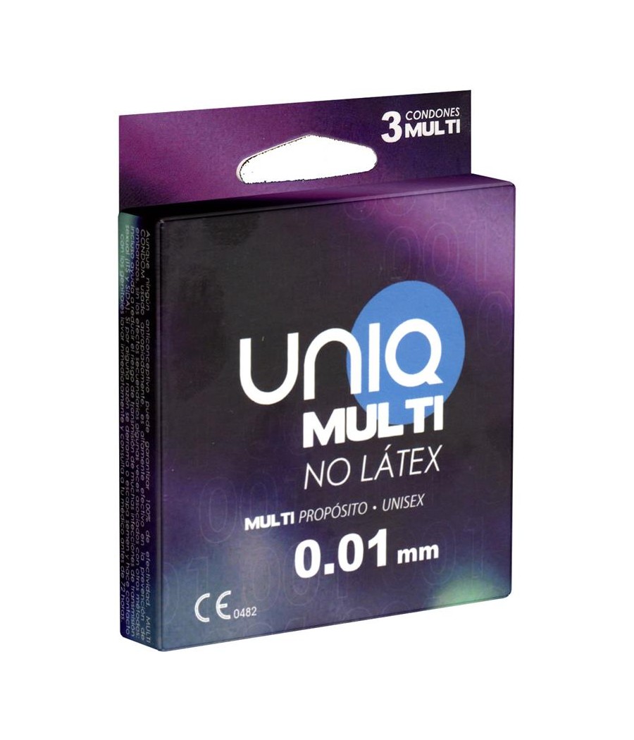 TengoQueProbarlo Multisex Preservativos Varios Usos 3 unidades UNIQ  Anticonceptivos y Preservativos Especiales