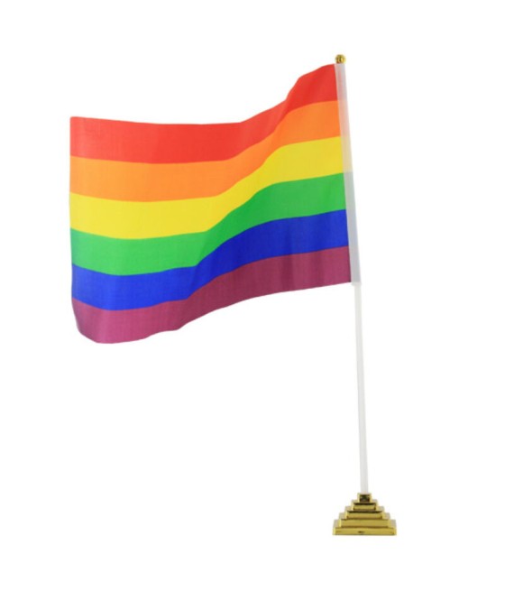 TengoQueProbarlo PRIDE - BANDERIN DE SOBREMESA PEQUEÑO LGBT PRIDE  LGBT