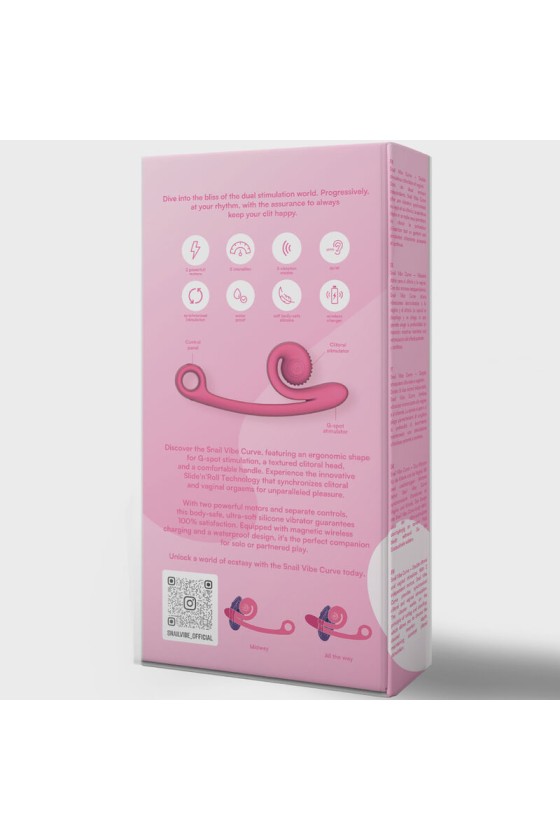 TengoQueProbarlo SNAIL VIBE - CURVE VIBRADOR ROSA SNAIL VIBE  Vibradores para Mujer