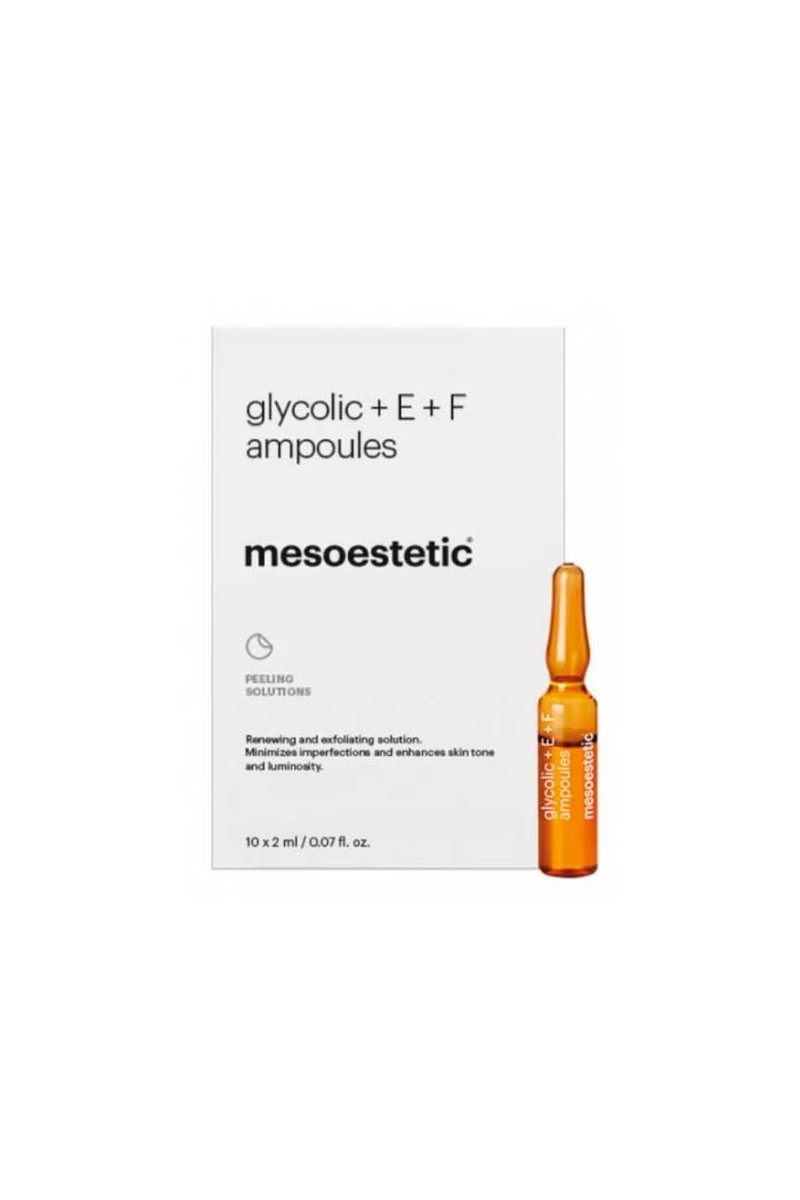 TengoQueProbarlo Mesoestetic Glycolic + E + F Ampoules 10 x 2 ml MESOESTETIC  Exfoliante