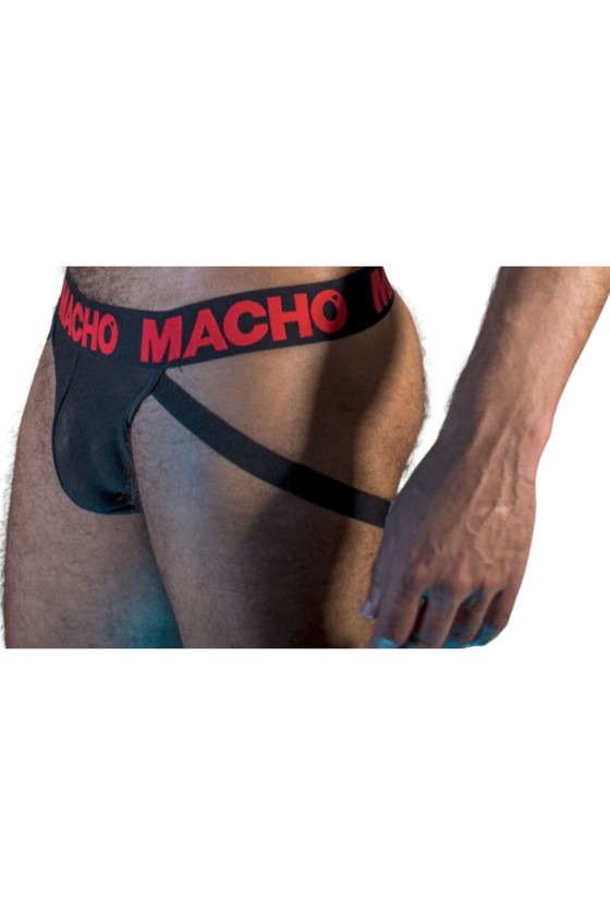 TengoQueProbarlo MACHO - MX26X2 JOCK NEGRO/ROJO S MACHO UNDERWEAR  Ropa Interior para Hombre