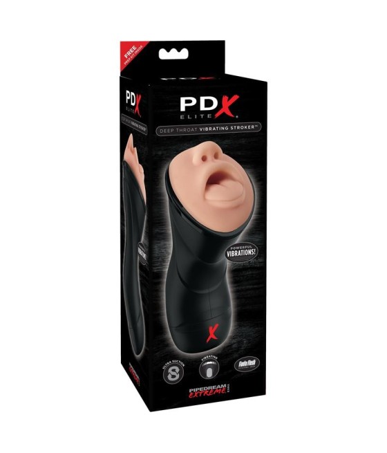 PDX Elite Masturbador Vibrador Deep Throat