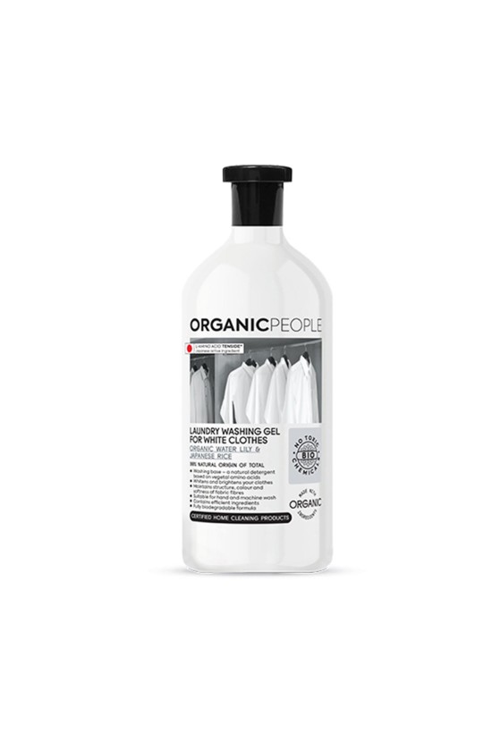 ORGANIC PEOPLE WHITE CLOTHES ORGANIC WATER LILY JAPANESE RICE LAUNDRY WASHING-GEL 200ML