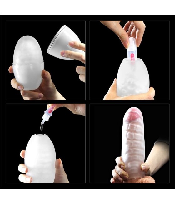 TengoQueProbarlo Masturbador Masculino Giant Egg Ripples Edition Púrpura LOVETOY  Vaginas y Anos en Lata