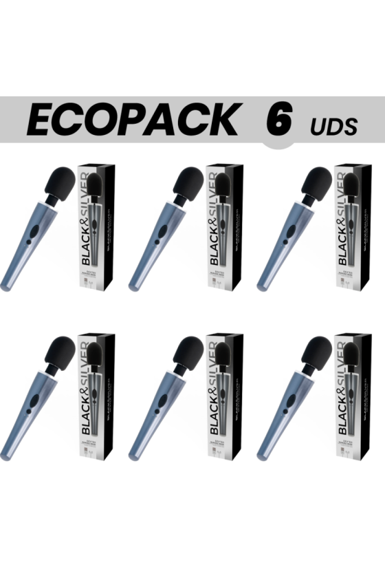 ECOPACK 6 UDS - BLACK&SILVER DEXTER MASSAGE WAND