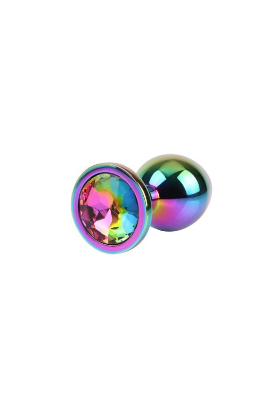 TengoQueProbarlo Rainbow Gem Plug Anal Multicolor con Joya Talla M CHISA  Plugs Eróticos