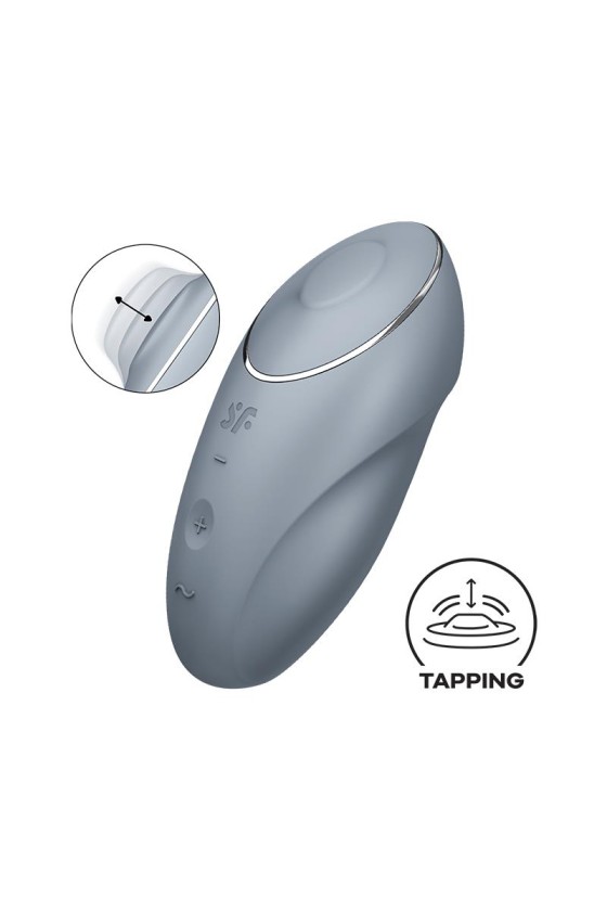 TengoQueProbarlo Tap and Climax 1 Vibrador y Tapping Gris SATISFYER  Estimular el Punto G