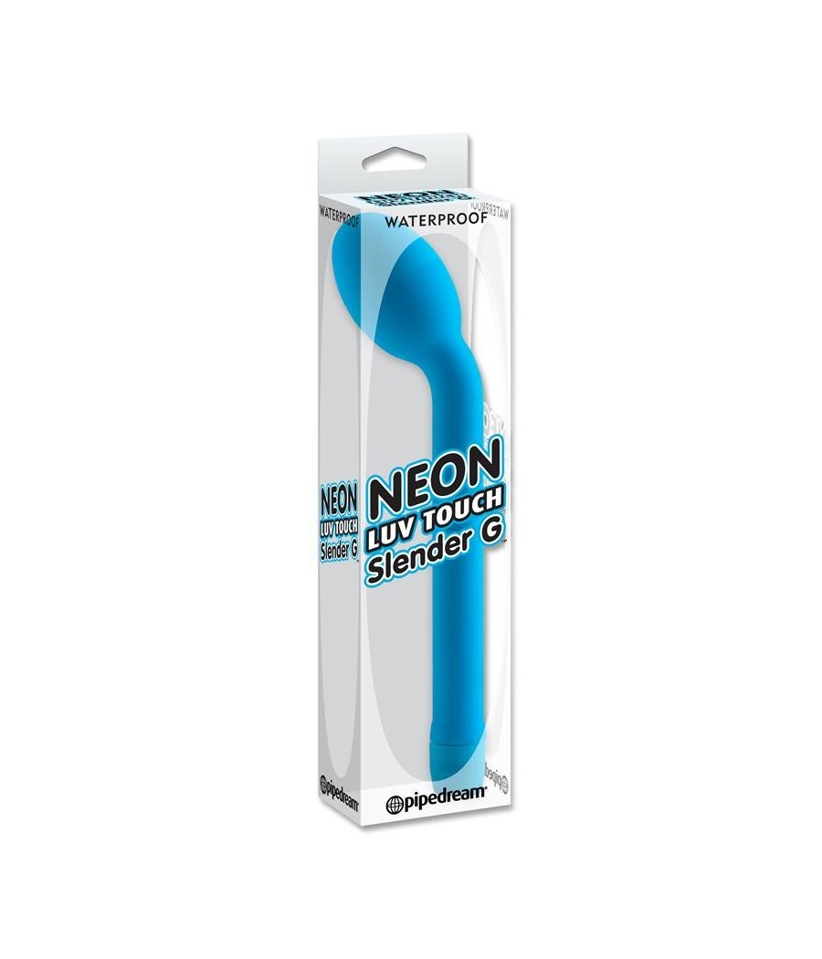 TengoQueProbarlo Neon Vibrador Luv Touch Slender Punto G Azul NEON  Estimular el Punto G