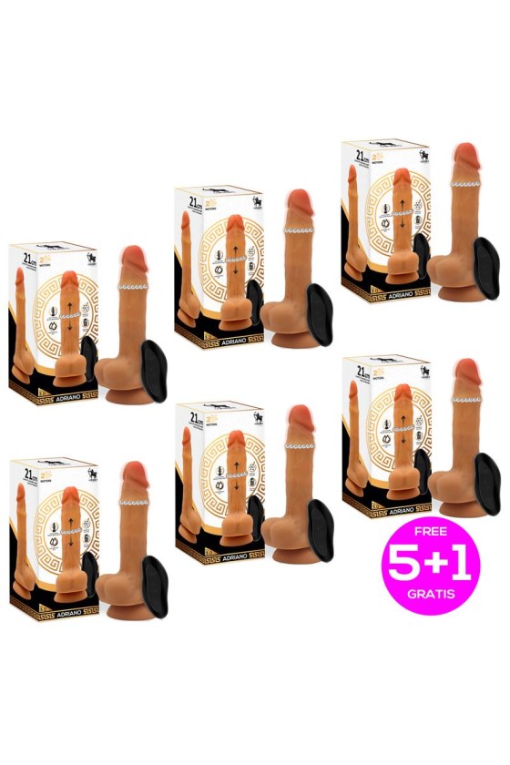 Pack 5+1 Adriano Dildo Vibraci?n y Bolas Up and Down