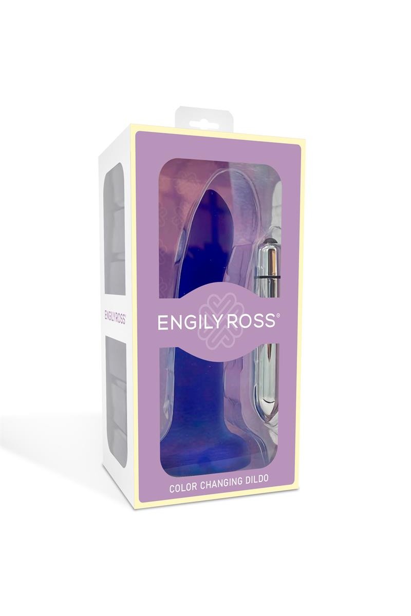 TengoQueProbarlo Dildo que Cambia de Color P?rpura a Rosa Talla S 14 cm DILDOX BY ENGILY ROSS  Dildos con Ventosa