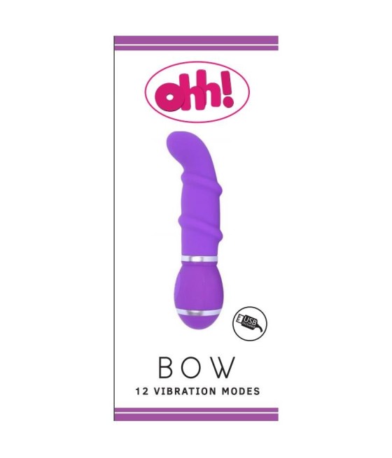 TengoQueProbarlo Vibrador Bow Purpura Silicona 18 x 3.5 cm OHH TOYS  Vibradores para Mujer