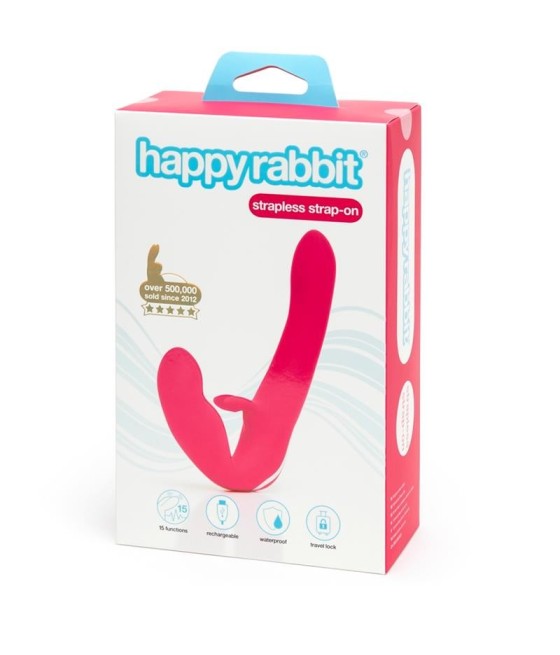 TengoQueProbarlo Vibrador Doble sin Arnés On Rabbit USB Rosa HAPPY RABBIT  Vibradores para Mujer
