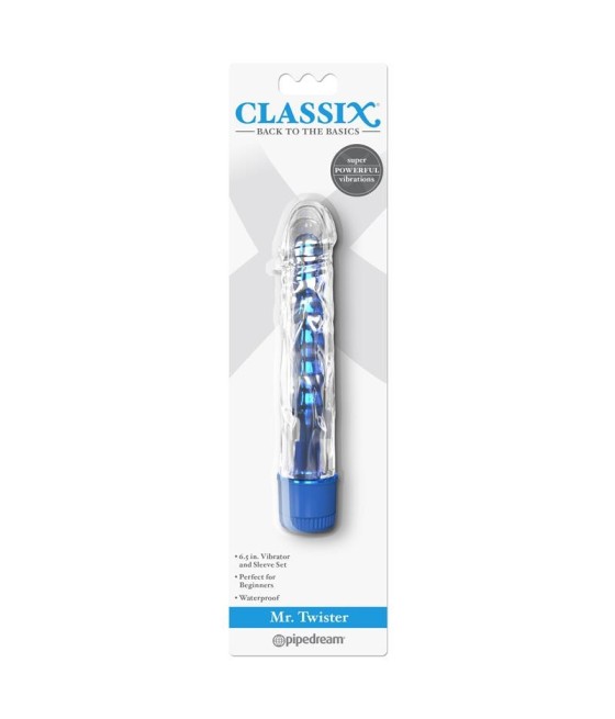 TengoQueProbarlo Vibrador Mr. Twister Azul Met?lico 17 cm CLASSIX  Vibradores para Mujer