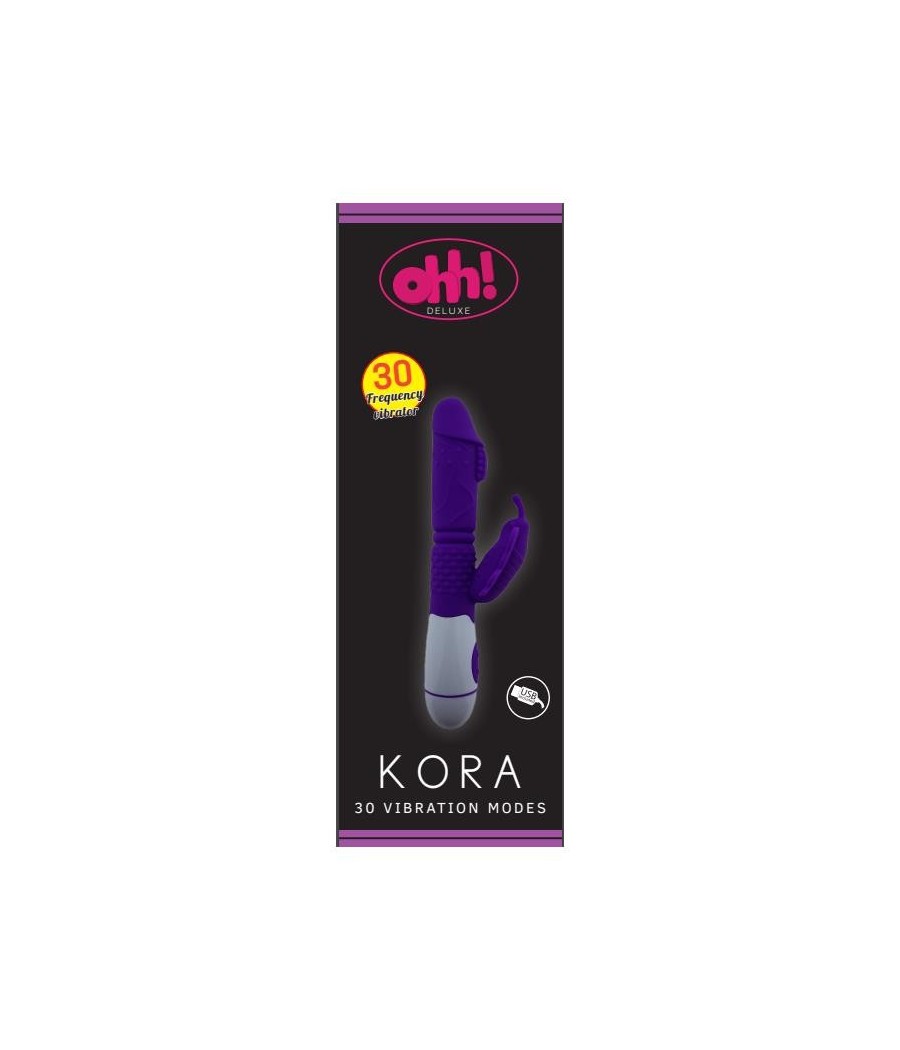 TengoQueProbarlo Vibrador Kora Purpura Silicona 20.2 x 3.6 cm OHH TOYS DELUXE  Vibradores para Mujer
