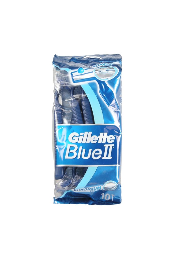 GILLETTE BLUE II PACK 10 UNIDADES