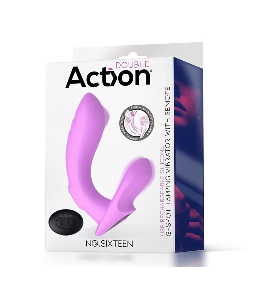 TengoQueProbarlo No. Sixteen Vibrador con Pulsación Punto-G con Control Remoto USB ACTION  Vibradores para Mujer