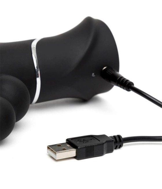 TengoQueProbarlo Vibrador Triple Curve USB Negro HAPPY RABBIT  Vibradores para Mujer