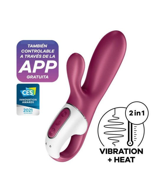 TengoQueProbarlo Hot Bunny Vibrador con Conejito Efecto Calor APP Satisfyer Connect SATISFYER  Vibradores para Mujer