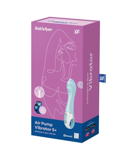 TengoQueProbarlo Vibrador con Inflado Air Pump Vibrator 5 con APP Satisfyer Connect SATISFYER  Vibradores para Mujer