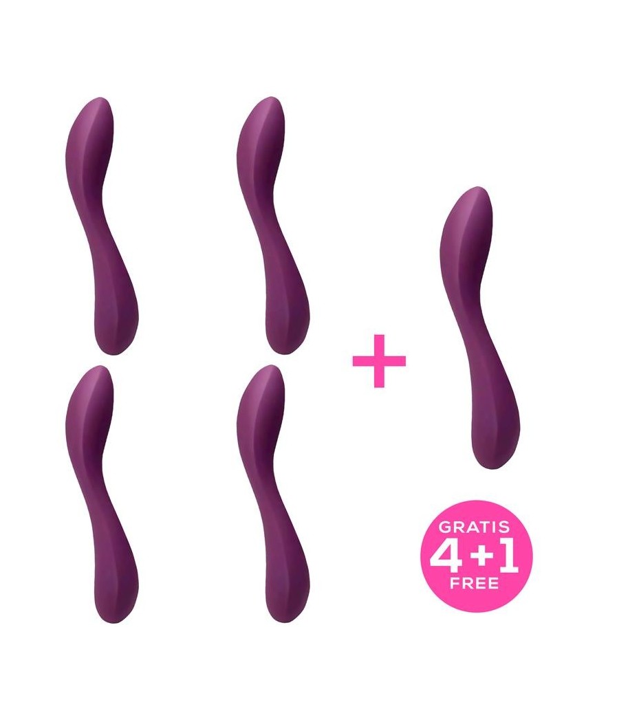 TengoQueProbarlo Pack 4+1 Monroe 2.0 Vibrator Purple Liquefied Sil ENGILY ROSS  Vibradores para Mujer