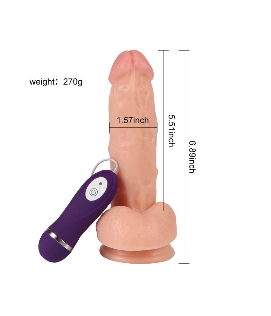 TengoQueProbarlo Vibrador Realista Control Remoto Kassadin 17.5 cm SHEQU  Vibradores para Mujer