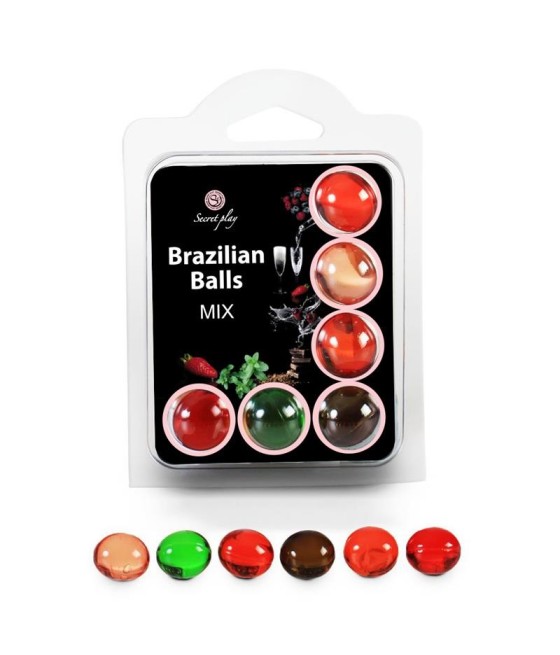 Secret Play Set 6 Brazilian Balls Aromas