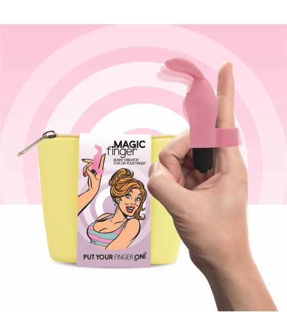 TengoQueProbarlo Magic Finger Vibrador para el Dedo Rosa FEELZTOYS  Estimulador de Clítoris y Succionador