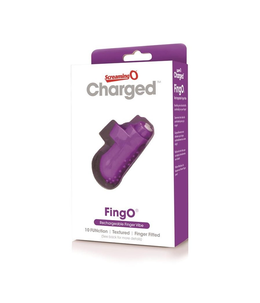 TengoQueProbarlo Charged Fingo Vooom Mini Vibe - P?rpura SCREAMINGO  Estimulador de Clítoris y Succionador