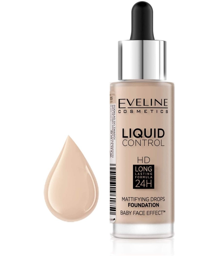 TengoQueProbarlo Eveline Liquid Control 24H Mattifying Drops Foundation EVELINE  Base de Maquillaje