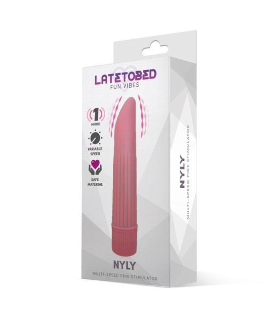 TengoQueProbarlo Nyly Estimulador Multi-Velocidad Rosa LATETOBED  Estimulador de Clítoris y Succionador