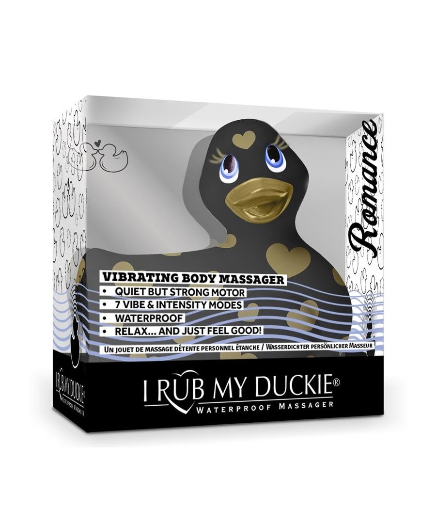 TengoQueProbarlo Estimulador I Rub My Duckie 2.0 Romance Negro y Dorado BIG TEAZE TOYS  Estimulador de Clítoris y Succionador