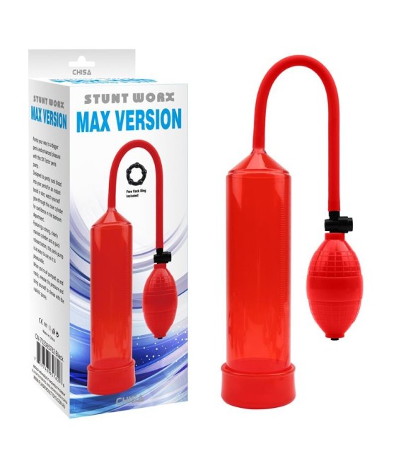 TengoQueProbarlo Bomba de Succion para el Pene MAX Version Rojo CHISA  Hidro Bombas de Vacío