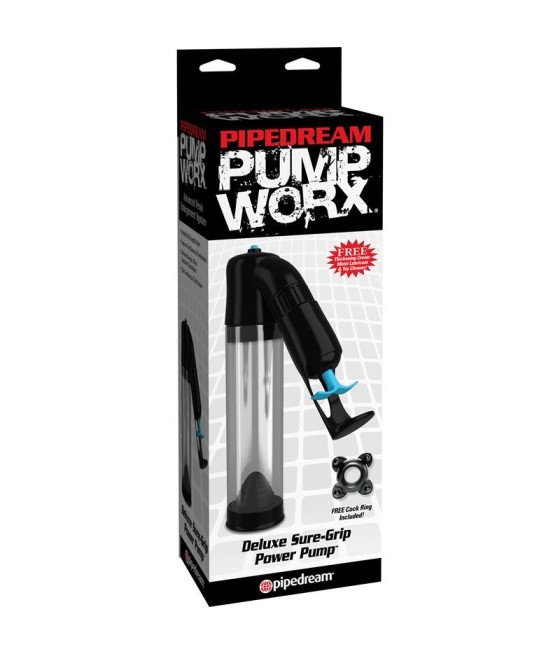 TengoQueProbarlo Pump Worx Succionador Deluxe Sure-Grip Color Negro PUMPWORX  Aparato Alargar Pene
