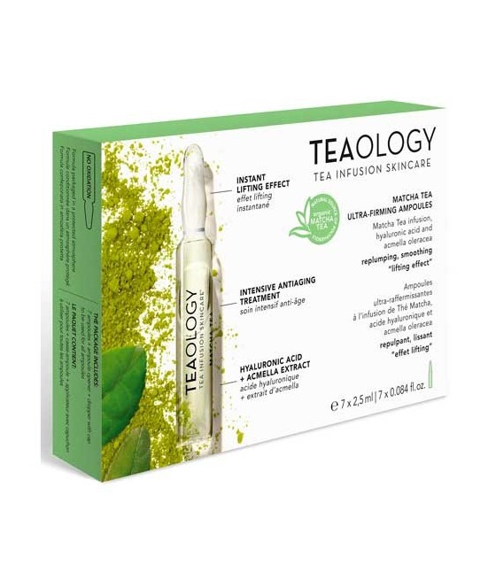 TengoQueProbarlo Teaology Ampollas Ultra Reafirmantes de Té Matcha 2,5 Ml X 7 TEAOLOGY  Anti-edad