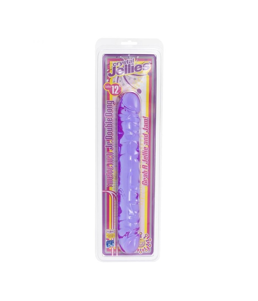 TengoQueProbarlo Dildo Doble Jr. 12 Purpura CRYSTAL JELLIES  Dildos con Ventosa