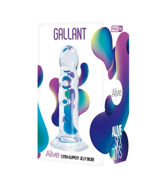 TengoQueProbarlo Gallant Dildo Jelly 14 cm Transparente ALIVE  Dildos con Ventosa