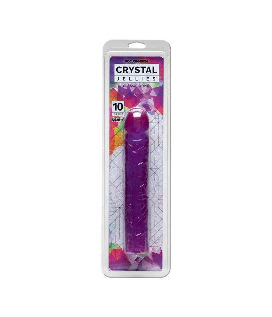 TengoQueProbarlo Dildo Jelly 24 cm Púrpura CRYSTAL JELLIES  Dildos con Ventosa