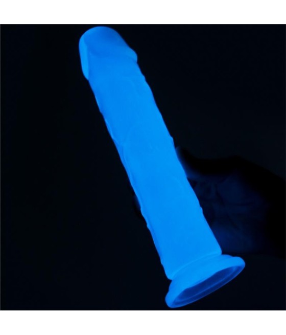 TengoQueProbarlo Dildo Lumino 8 Luz Azul LOVETOY  Dildos con Ventosa