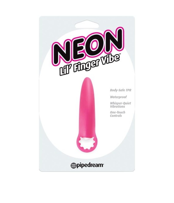 TengoQueProbarlo Neon Mini Vibrador Lil Finger Rosa NEON  Masturbación Femenina
