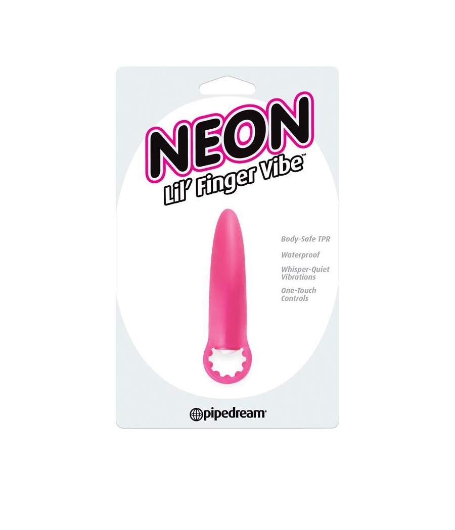 TengoQueProbarlo Neon Mini Vibrador Lil Finger Rosa NEON  Masturbación Femenina