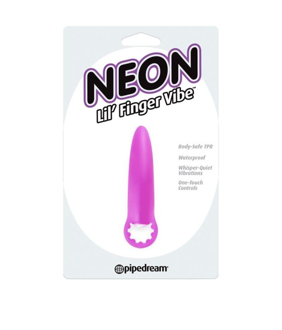 TengoQueProbarlo Neon Mini Vibrador Lil Finger P?rpura NEON  Masturbación Femenina