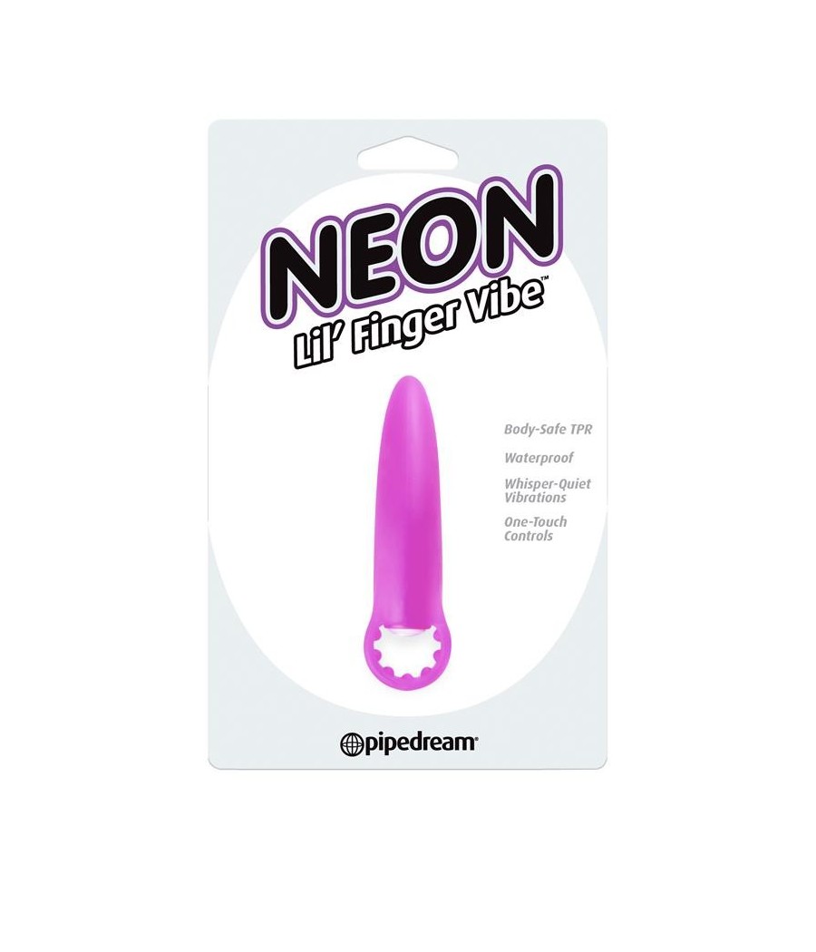 TengoQueProbarlo Neon Mini Vibrador Lil Finger P?rpura NEON  Masturbación Femenina