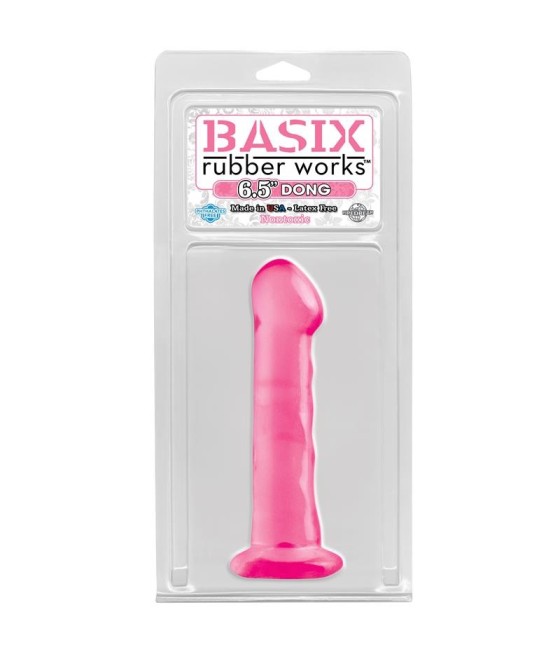 TengoQueProbarlo Dildo con Ventosa 16.51 cm Color Rosa BASIX RUBBER WORKS  Masturbación Femenina